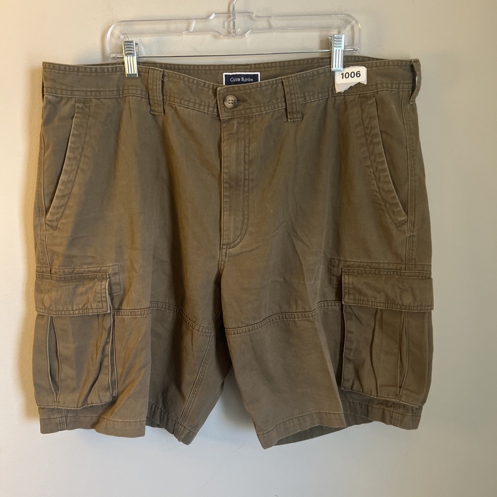 Club Room Shorts Men's Cargo 42w Olive Green